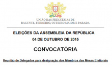 Reunião de Delegados para a designação dos Membros das Mesas Eleitorais